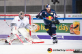 Andreas Jenike (Torwart, Thomas Sabo Ice Tigers) und Yasin Ehliz (EHC Red Bull Muenchen) in der Hauptrundenbegegnung der Deutschen Eishockey Liga zwischen dem EHC Red Bull München und den Thomas Sabo Ice Tigers am 15.02.2019.