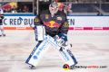 Danny aus den Birken (Torwart, EHC Red Bull Muenchen) im Warmup-Trikot in der Hauptrundenbegegnung der Deutschen Eishockey Liga zwischen dem EHC Red Bull München und den Thomas Sabo Ice Tigers am 15.02.2019.