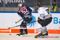 Patrick Hager (EHC Red Bull Muenchen) verfolgt von Patrick Reimer (Thomas Sabo Ice Tigers) in der Hauptrundenbegegnung der Deutschen Eishockey Liga zwischen dem EHC Red Bull München und den Thomas Sabo Ice Tigers am 15.02.2019.