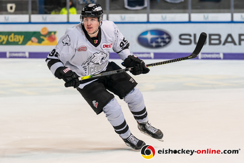 Eugen Alanov (Thomas Sabo Ice Tigers) in der Hauptrundenbegegnung der Deutschen Eishockey Liga zwischen dem EHC Red Bull München und den Thomas Sabo Ice Tigers am 15.11.2019.