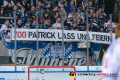 Transparent in der Münchner Nordkurve zum 700. DEL-Spiel von Patrick Hager (EHC Red Bull Muenchen) in der Hauptrundenbegegnung der Deutschen Eishockey Liga zwischen dem EHC Red Bull München und den Schwenninger Wild Wings am 22.11.2019.