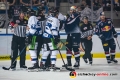 Unstimmigkeiten in der Hauptrundenbegegnung der Deutschen Eishockey Liga zwischen dem EHC Red Bull München und den Straubing Tigers am 16.09.2018.