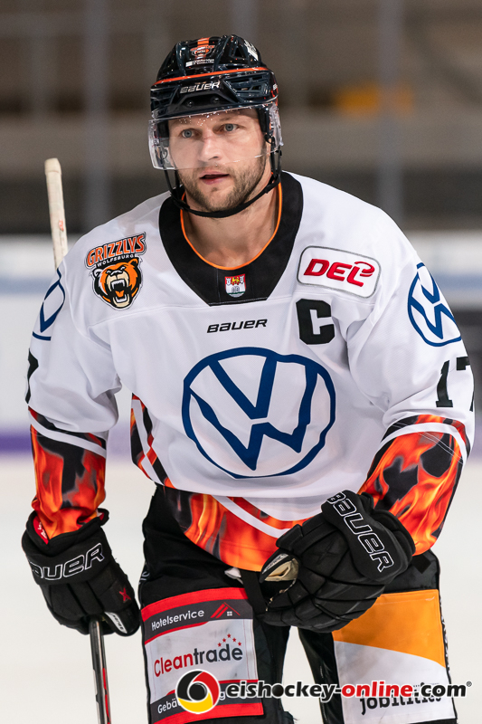 Sebastian Furchner (Grizzlys Wolfsburg) in der Hauptrundenbegegnung der Deutschen Eishockey Liga zwischen dem EHC Red Bull München und den Grizzlys Wolfsburg am 11.10.2019.