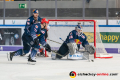 Mads Christensen (EHC Red Bull Muenchen), Chris Bourque (EHC Red Bull Muenchen) und Danny aus den Birken (Torwart, EHC Red Bull Muenchen) in der Hauptrundenbegegnung der Deutschen Eishockey Liga zwischen dem EHC Red Bull München und den Grizzlys Wolfsburg am 11.10.2019.